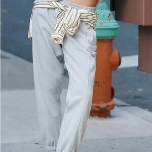 Daily Practice by Anthropologie Sparkle Joggers Light Grey L